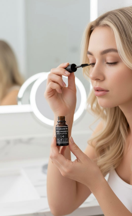 Huile Naturelle pour Cils – Renforcement & Pousse Rapide
