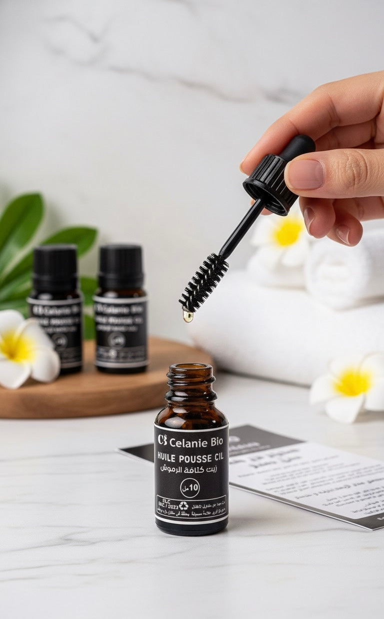 Huile Naturelle pour Cils – Renforcement & Pousse Rapide